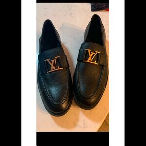 Black Leather Loafers